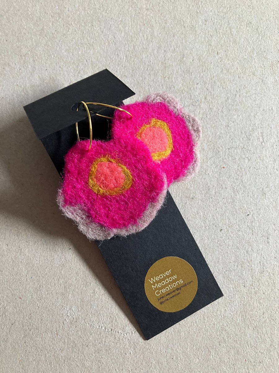 Boho Bold Retro Flower Earrings