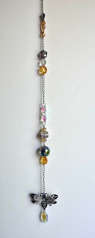 Handmade Beaded Suncatcher - Bee