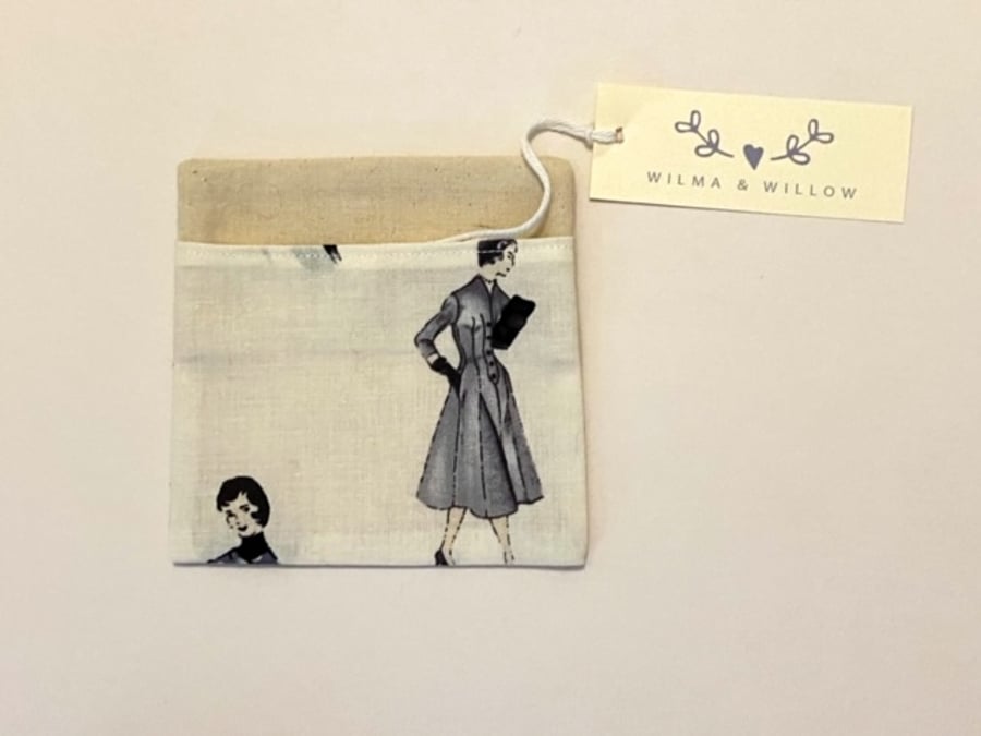 Washable face mask bag- pouch- storage