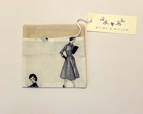 Washable face mask bag- pouch- storage