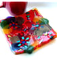 Fused Glass Rainbow Dish Flowers Handmade gift Floral Mothers day Mum - Image 7