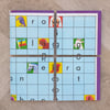 Scrabble for Juniors Coasters (Top Right - Purple) - Upcycled from Real Board