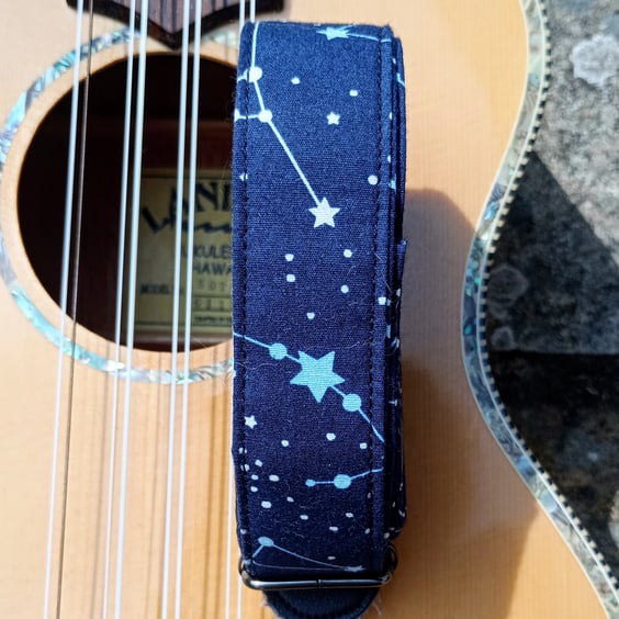 Handmade constellations ukulele neck strap 