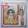 3D Luxury Handmade Card I Hope You Always Find a Reason to Smile Kitten