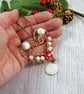Copper Hanging Decoration with Pearls, Glass and Shell Beads - Image 2