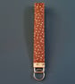 Handmade Ditsy Floral Print Wristlet Keyring - Fabric Keyfob