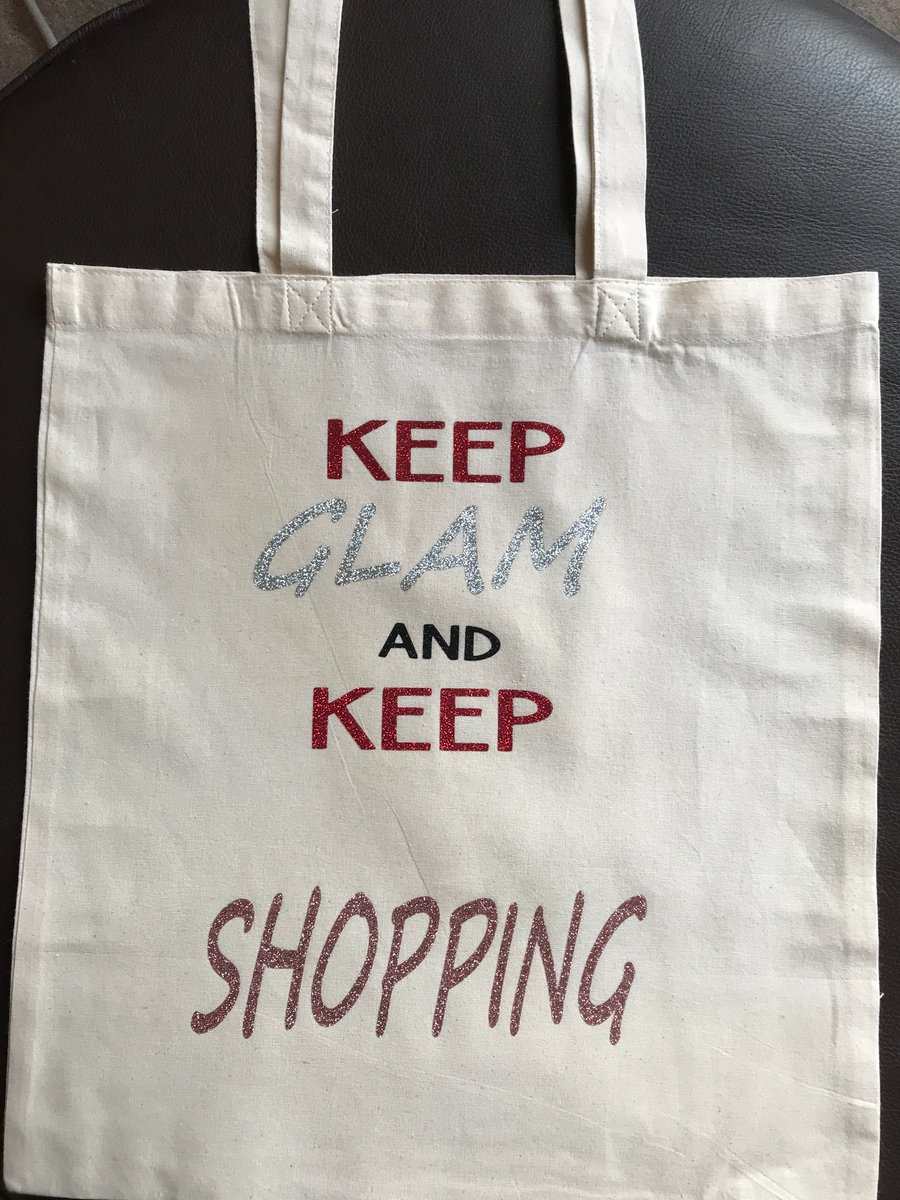 Organic Cotton tote bag with slogans on reusable, washable tote bag.