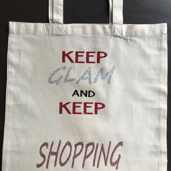 Organic Cotton tote bag with slogans on reusable, washable tote bag.