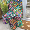 Lawn Green Stargazer Granny Square Lap Blanket