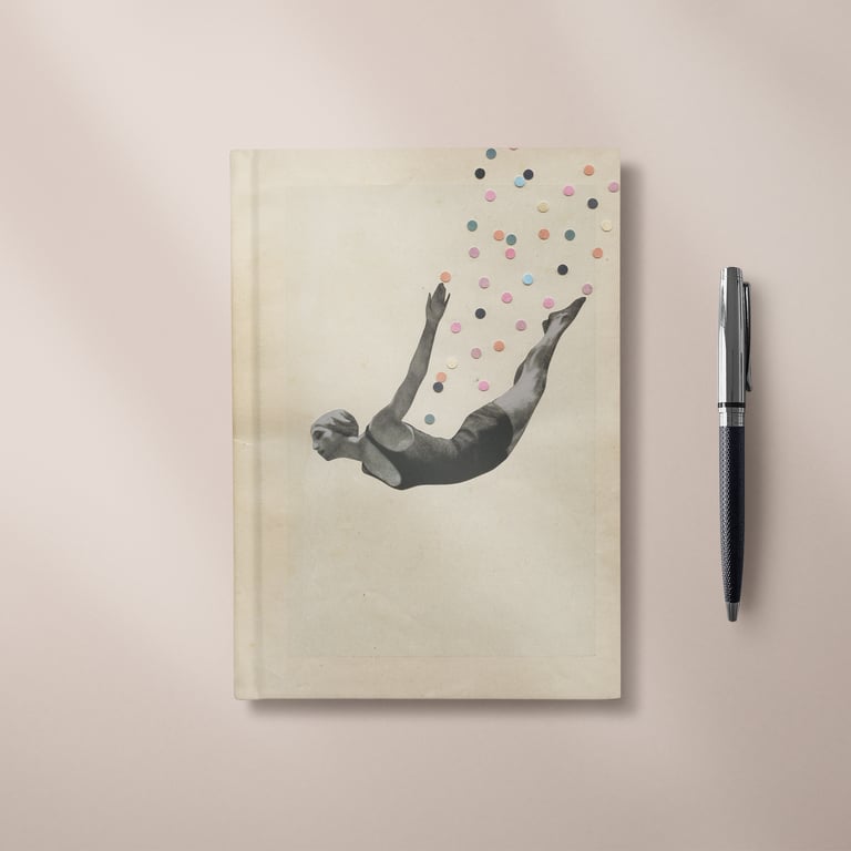 Diving Notebook, Blank Hardback Swimming Journal - The Star
