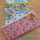 Handmade Set of 2 Cinderella Inspired Zip Pouches
