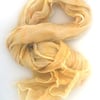 Scarf Nuno felted on silk (golden)