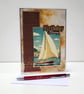 Nautical Birthday Card for Him - Handmade Sailing Boat Birthday Card