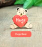 Tiny Hug Gift, Handmade Bear Hugs Pin, Kawaii Teddy Badge, Pocket Hug Bear - Image 9