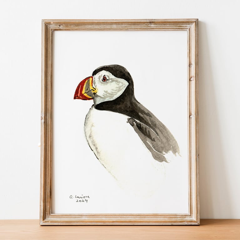 Puffin A5 Inkjet Print