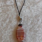 Red & White Beaded Handbag Charm