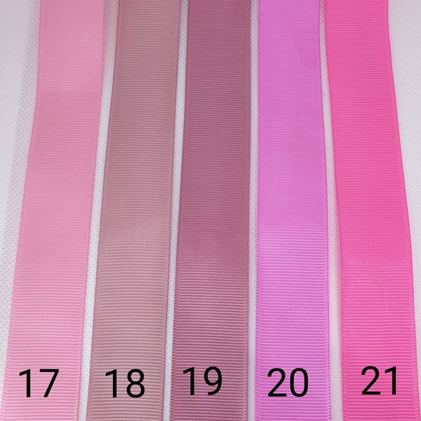 1m Grossgrain Ribbon 25mm for Bow Making, Crafts Product Gift Packaging, Etc