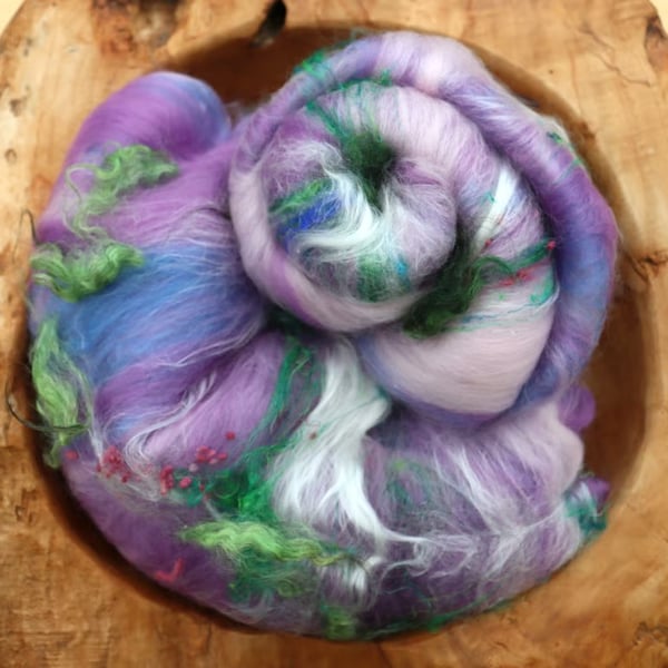 50g Waterlilies Art Batt for Spinning & Felting