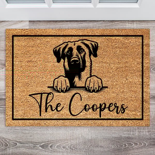 Anatolian Shepherd Door Mat - Personalised Anatolian Shepherd Welcome Mat 