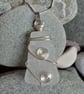 Sea Glass Necklace - Wire Wrapped Sea Glass Pendant - Handmade Gift - Image 1