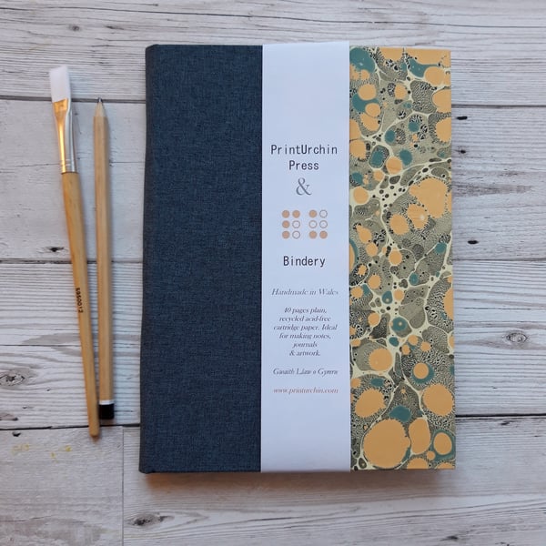 Marble Print Watercolour Sketchbook or Journal