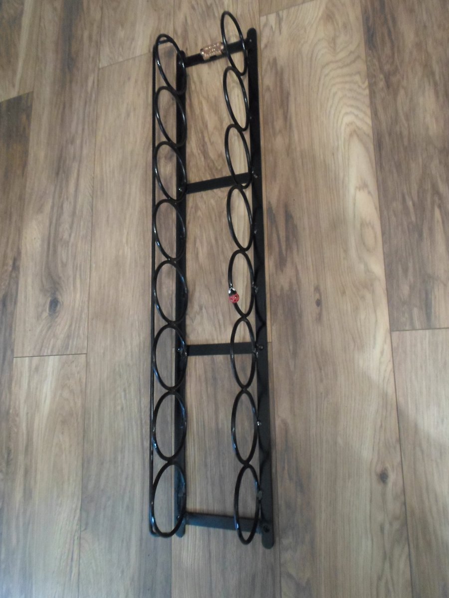 9 Bottle Wine Rack........................Wrought Iron (Forged Steel) Hand Made