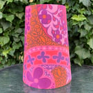 Retro Psychedelic Groovy CARNABY 60s 70s Tetra Vintage Fabric Lampshade