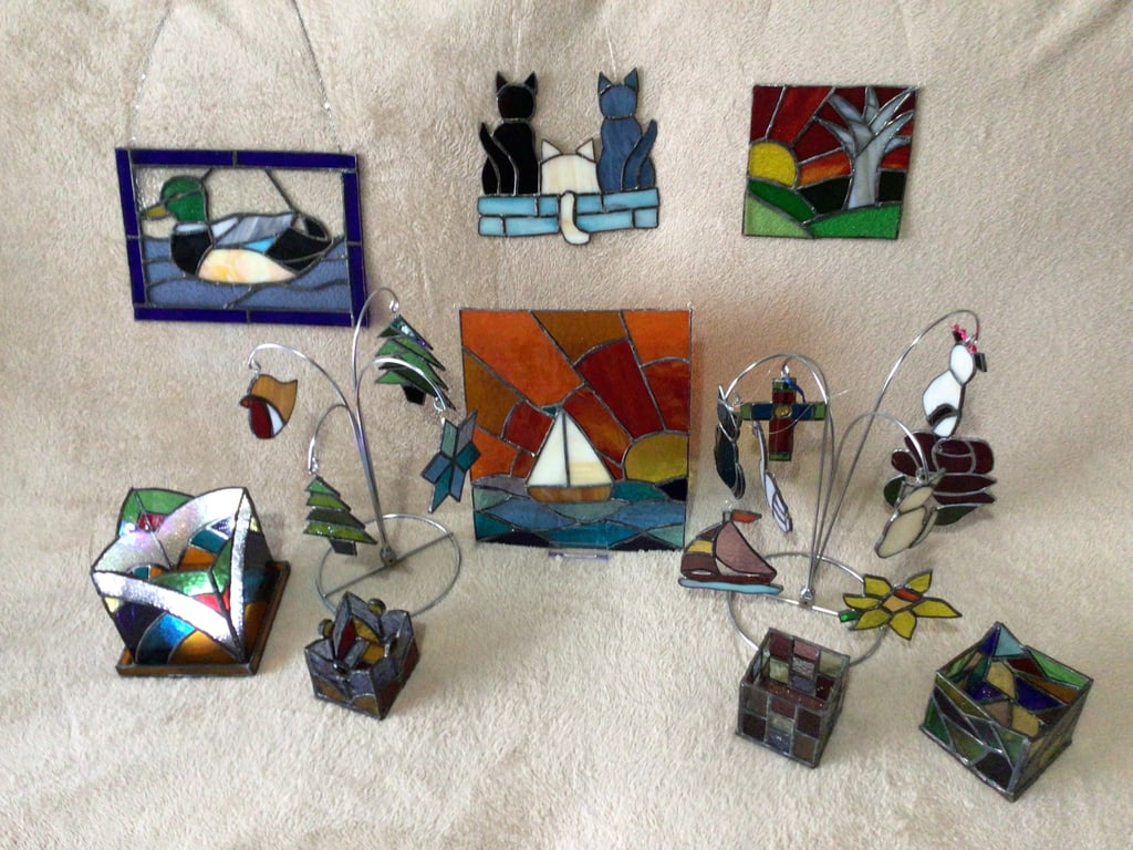 Crafty Cat Stained Glass Art