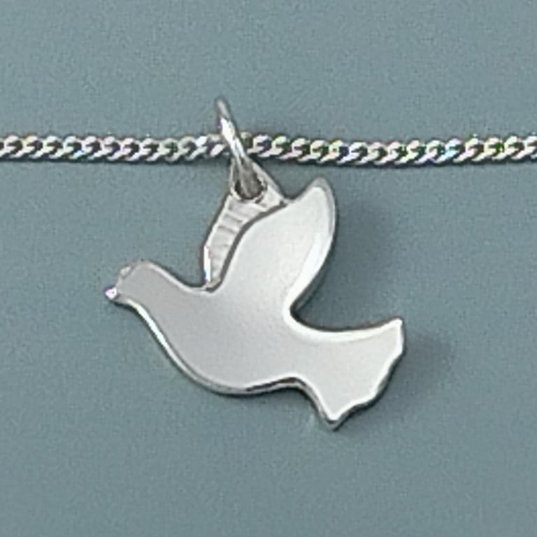 Sterling Silver Dove Pendant – Peace and Hope Jewellery