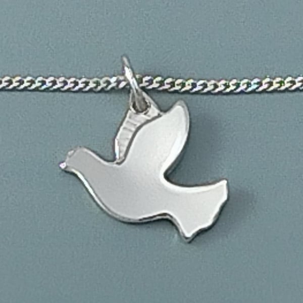 Sterling Silver Dove Pendant – Peace and Hope Jewellery