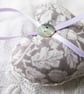SET OF 3 WILLIAM MORRIS LAVENDER BAGS - HEART SHAPED  - Image 4