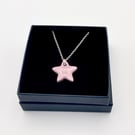 NEW! Pastel purple porcelain star pendant