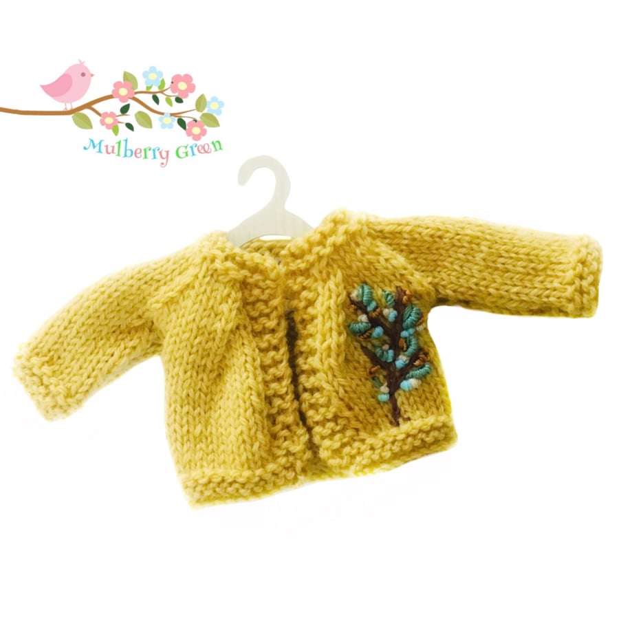 Hand Embroidered Jonquil Cardigan 