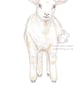 Lamb Jumping - Blank Card - Image 1
