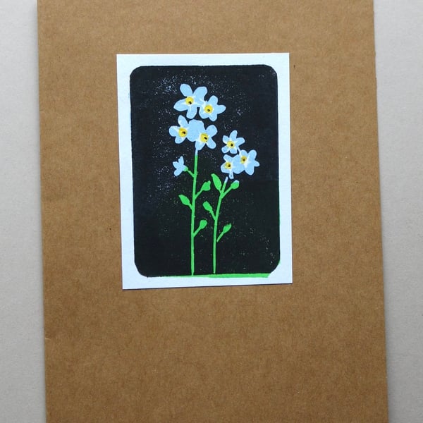 Spring Flowers Forget-me-not Card