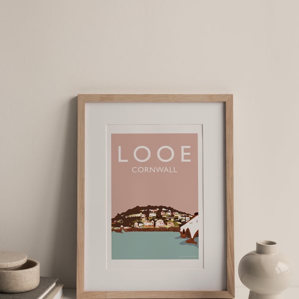 Looe, Cornwall Giclee Travel Print
