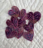 9 Free Motion Embroidery Heart Organza Embellishments Card Making Textiles - Image 4