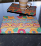 2 Tablemats Small Pair Mug rugs  Snack mats Handmade One of a kind. - Image 3