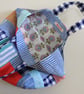 Irish Linen Patchwork Bag, Small Project Bag - Image 5