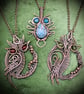 Antique Copper Owl pendant - Image 3