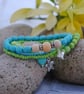 Turquoise & lime bracelet stack - Image 3
