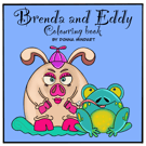 Brenda and Eddy Colouring Book, Hand drawn