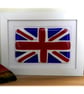 Union Jack Flag British Fused Glass Framed Picture - Image 7
