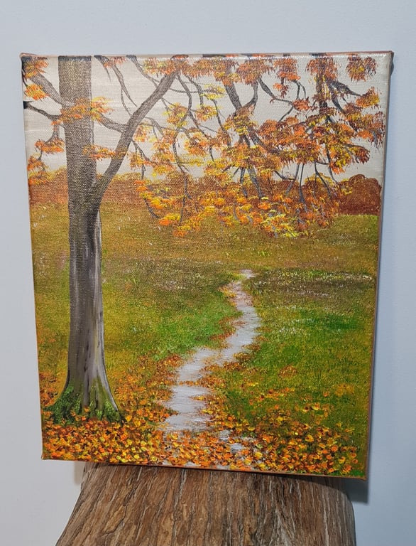 "Autumn Vibes" an original painting on canvas. 