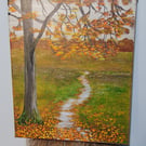 "Autumn Vibes" an original painting on canvas. 