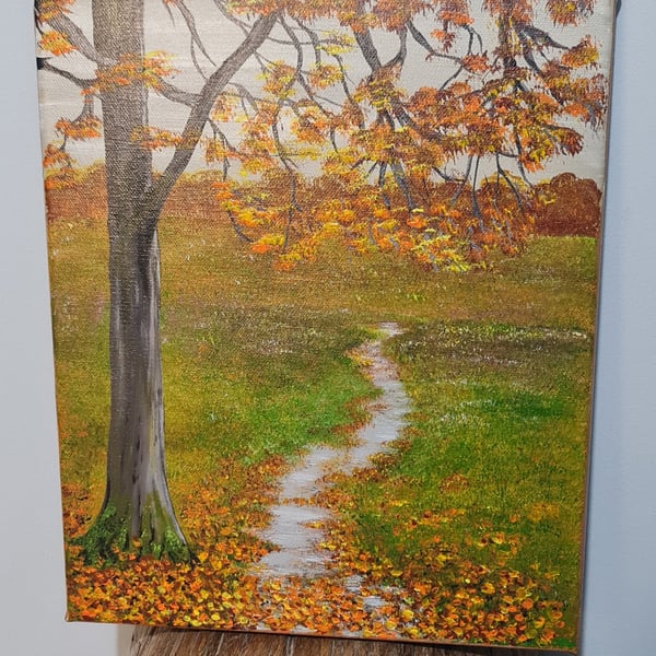 "Autumn Vibes" an original painting on canvas. 