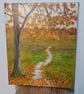 Autumn, an original landscape painting on canvas.  - Image 1