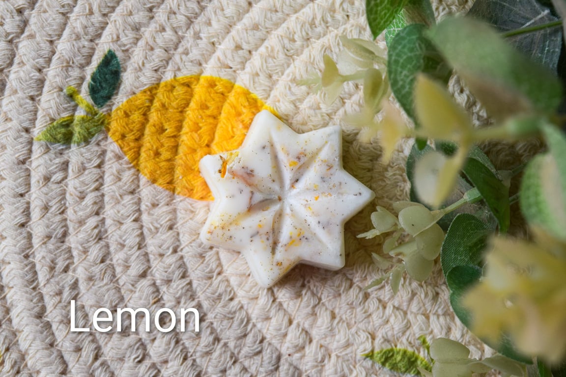 Lemon vegan wax melt.