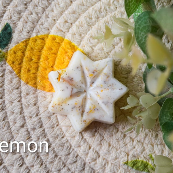 Lemon vegan wax melt.