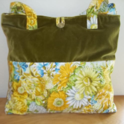Velvet Flower Tote